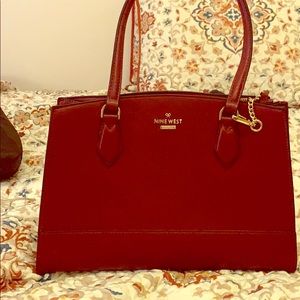Red and gold Nine West bag